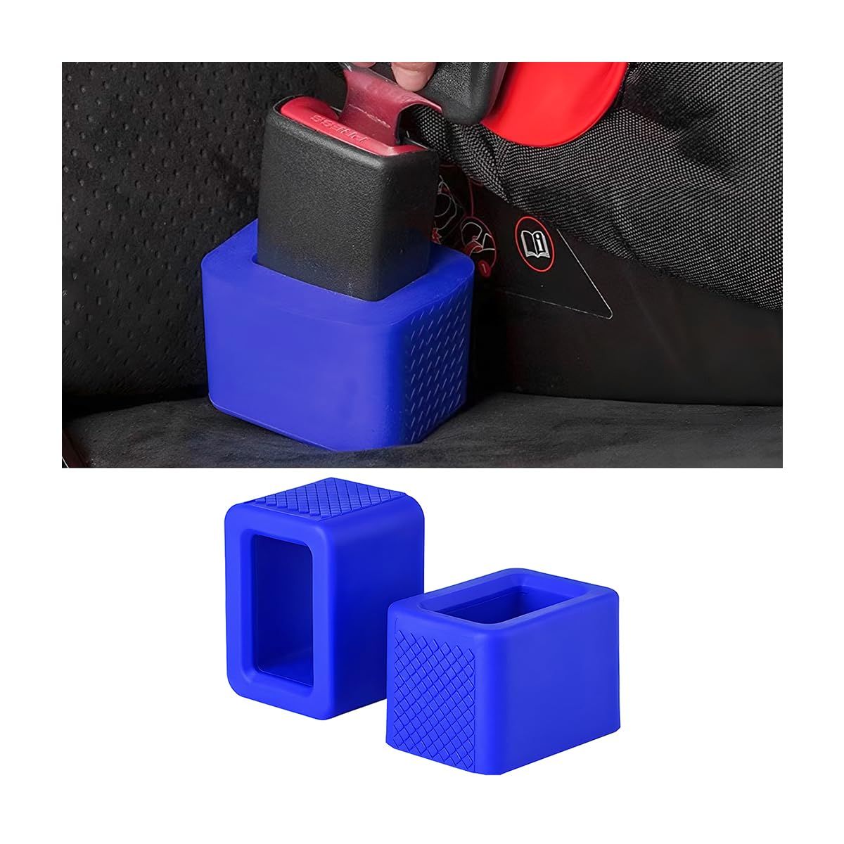 2-pc Seat Belt Buckle Booster Raises Your Seat Belt for Easy Access - Stop view 5