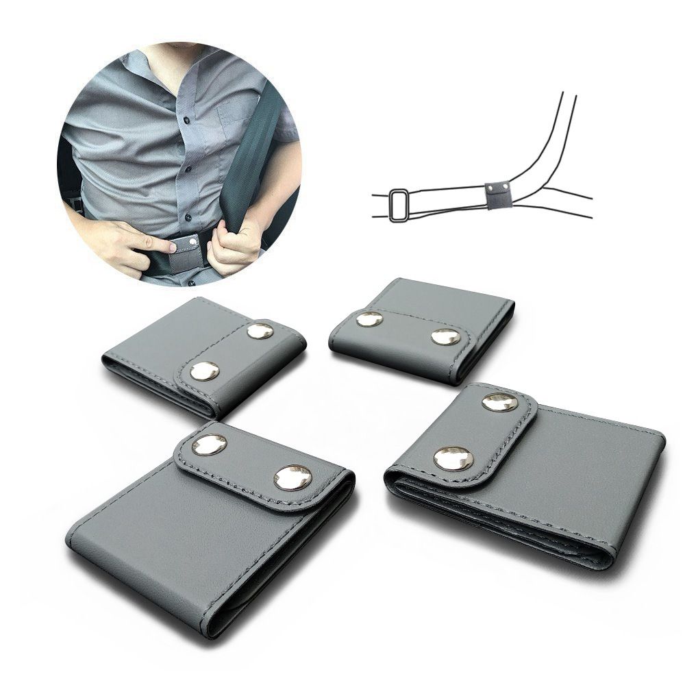 4pc Universal Vehicle Seat Belt Cover Clips view 2