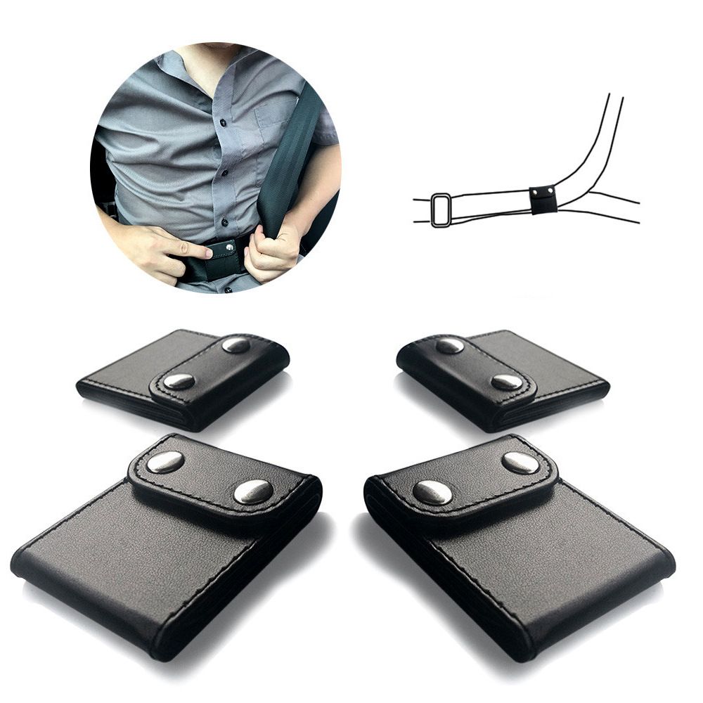 4pc Universal Vehicle Seat Belt Cover Clips view 3