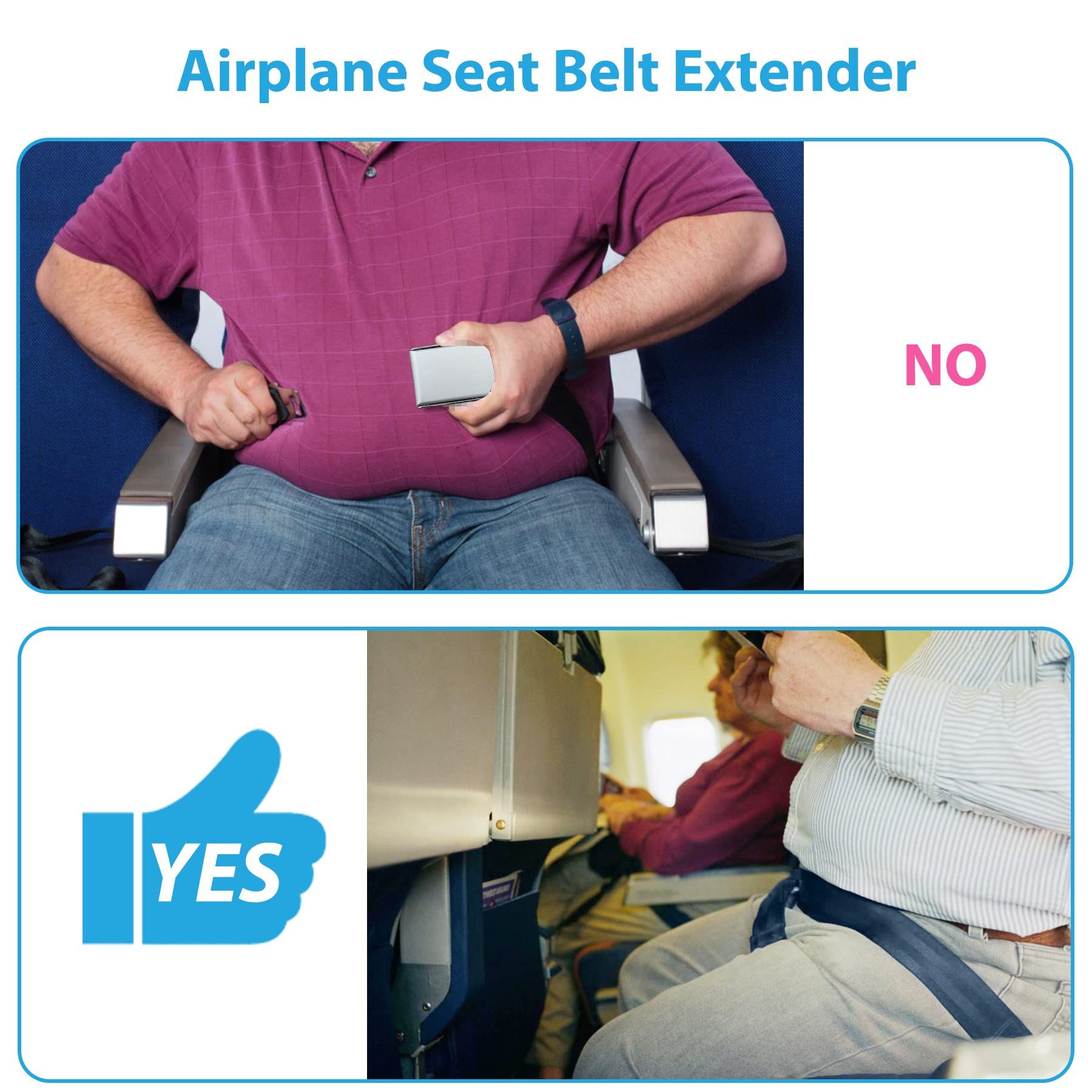 Airplane Belt Extender, Seatbelt Extender eatbelt Extender Adjustable for view 4