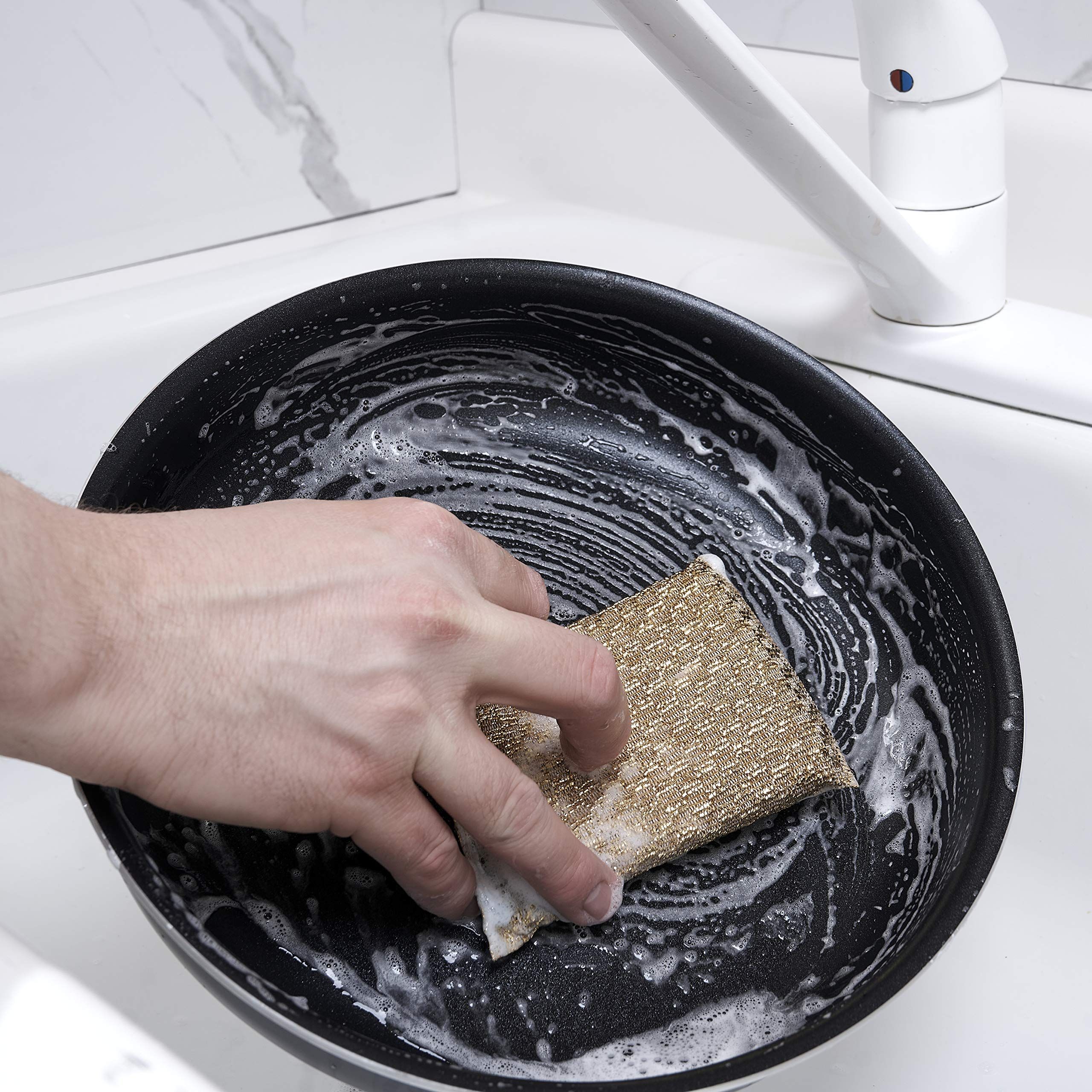 2pc All Purpose Kitchen Scrubbing Sponges Non-Scratch Scrub Sponges Pads view 3