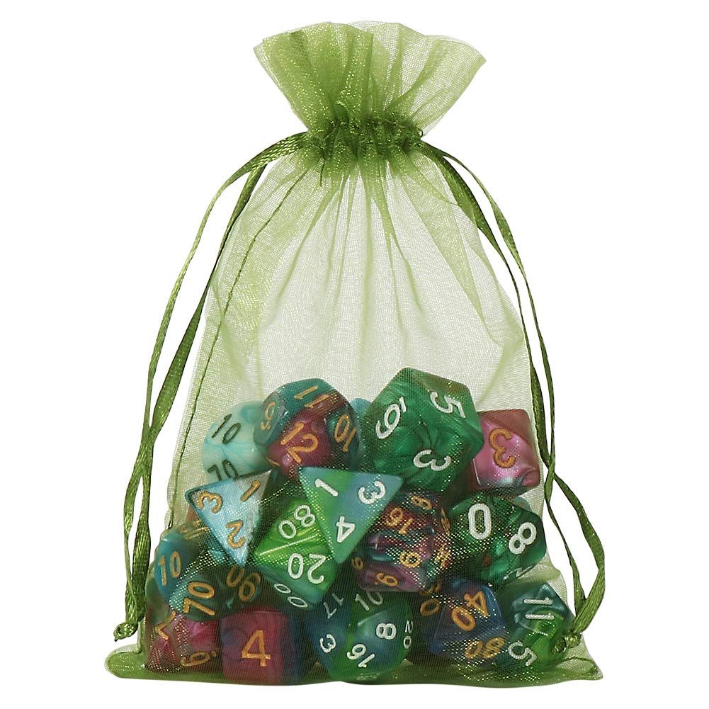 100pcs Drawstring Bags Olive Green view 3