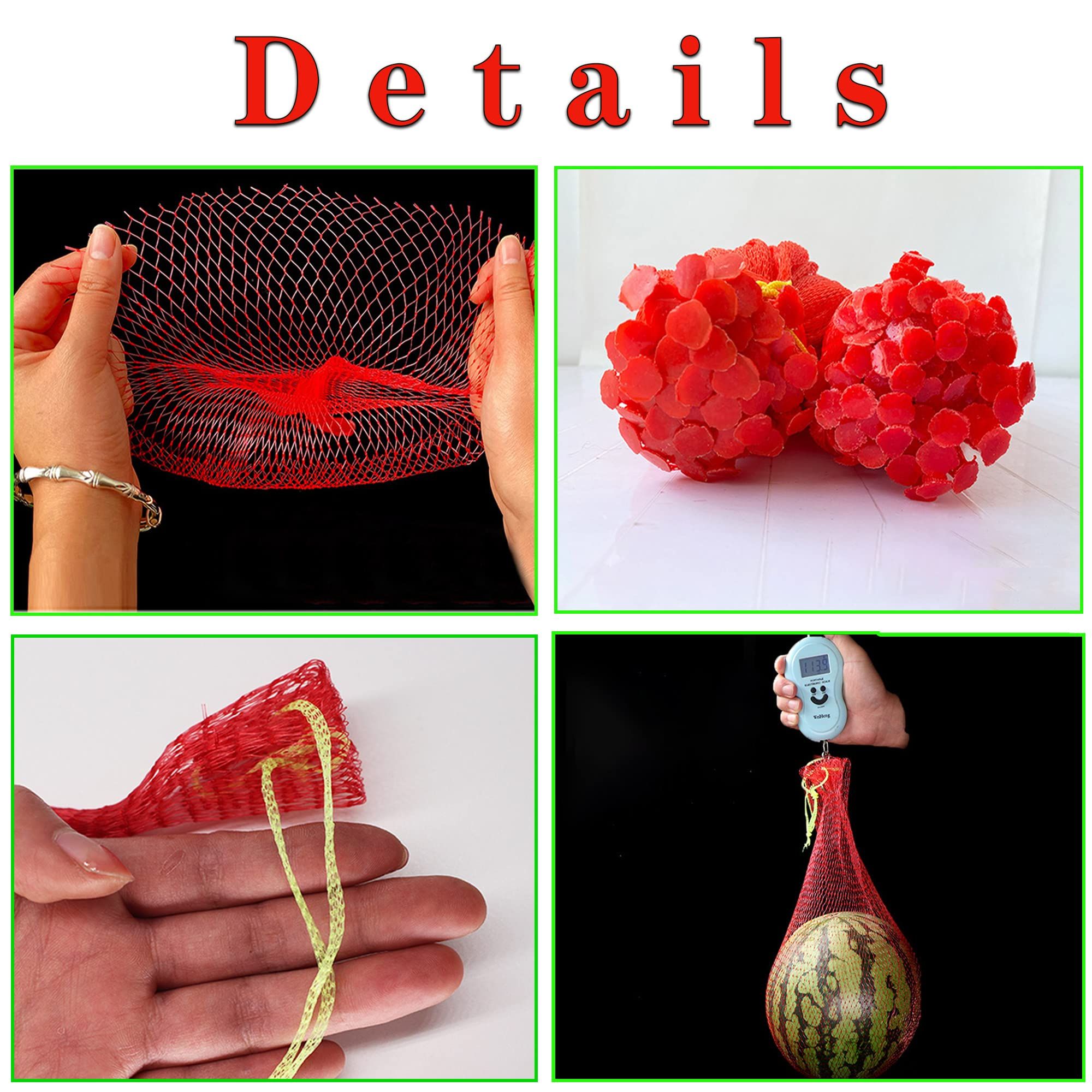 100 pc Thicken Melon Nets Watermelon Nets Melon Cradle Hanging Watermelon Nets view 5