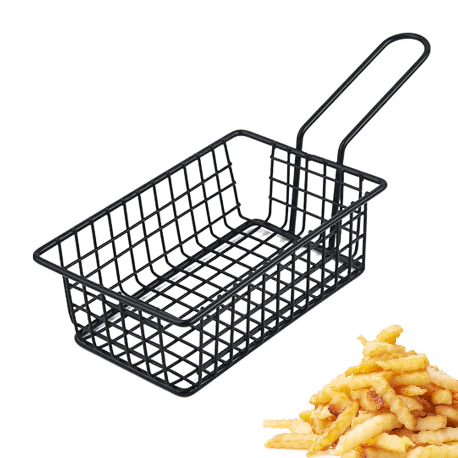 Metal Food Fry Basket | French Fries Basket | Wire French Fries Basket, Anti view 2
