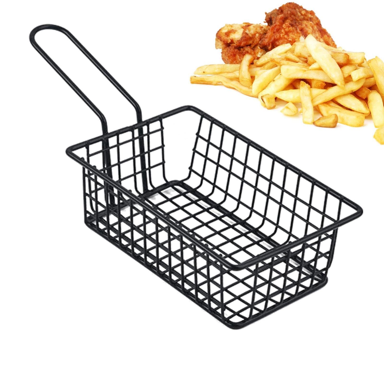 Metal Food Fry Basket | French Fries Basket | Wire French Fries Basket, Anti view 3