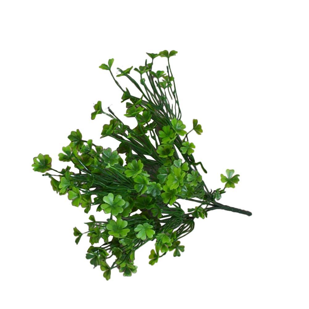 3 PCS Simulated Green Plants Decor Artificial Four Leaf Clover Fake Plant — image 1
