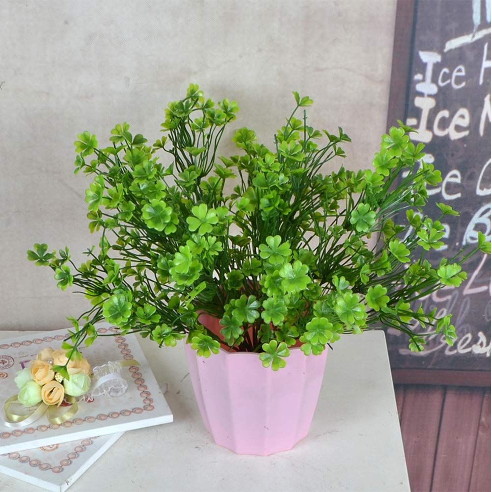 3 PCS Simulated Green Plants Decor Artificial Four Leaf Clover Fake Plant view 4