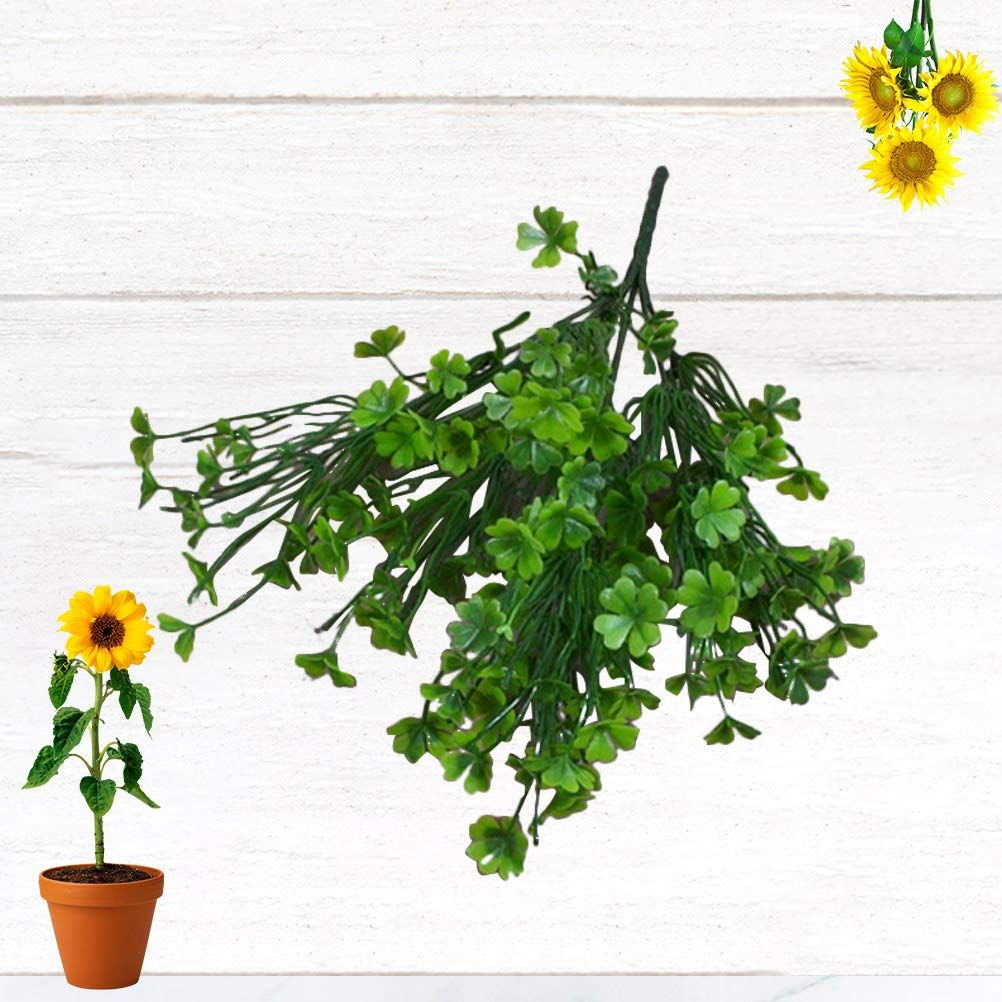 3 PCS Simulated Green Plants Decor Artificial Four Leaf Clover Fake Plant view 5