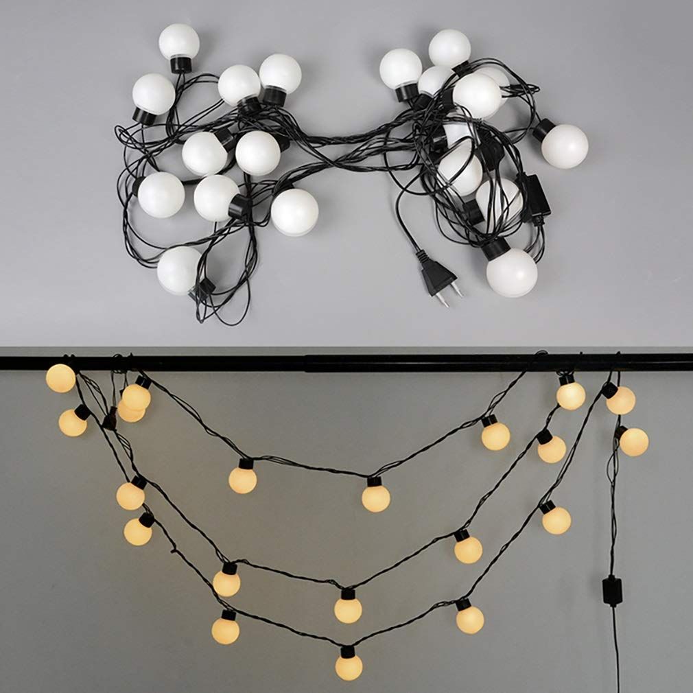 20 LED Connectable Globe String Lights Indoor Bedroom view 5
