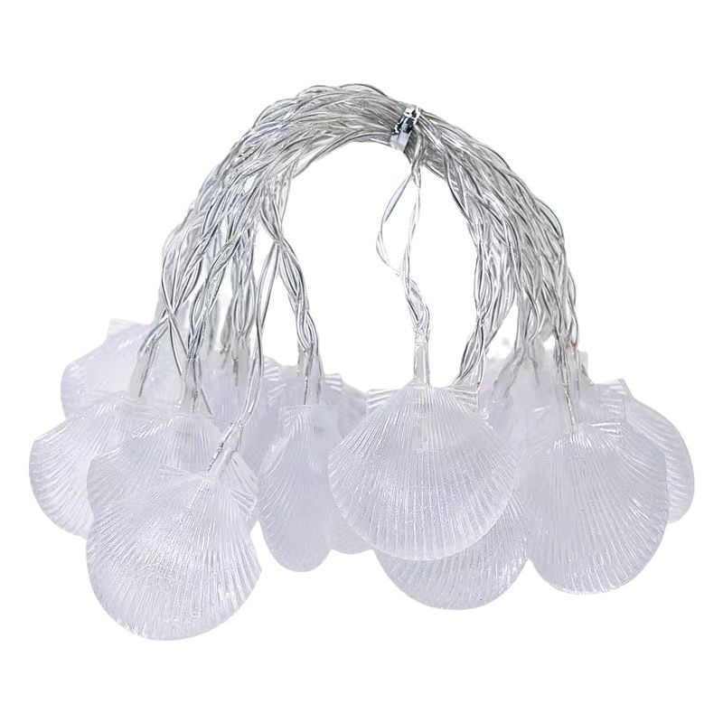String Lights 19.6ft 40 LED Shell Shaped String Lights Battery Powered String view 2