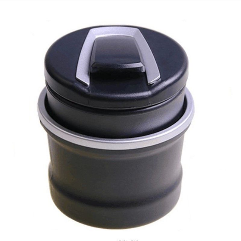 Car Ashtray with Lid Auto Ashtrays Smell Proof Smokeless Ashtray for Car Easy view 2