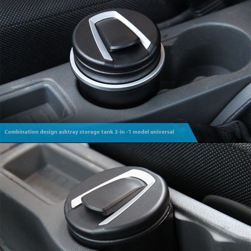 Car Ashtray with Lid Auto Ashtrays Smell Proof Smokeless Ashtray for Car Easy view 5