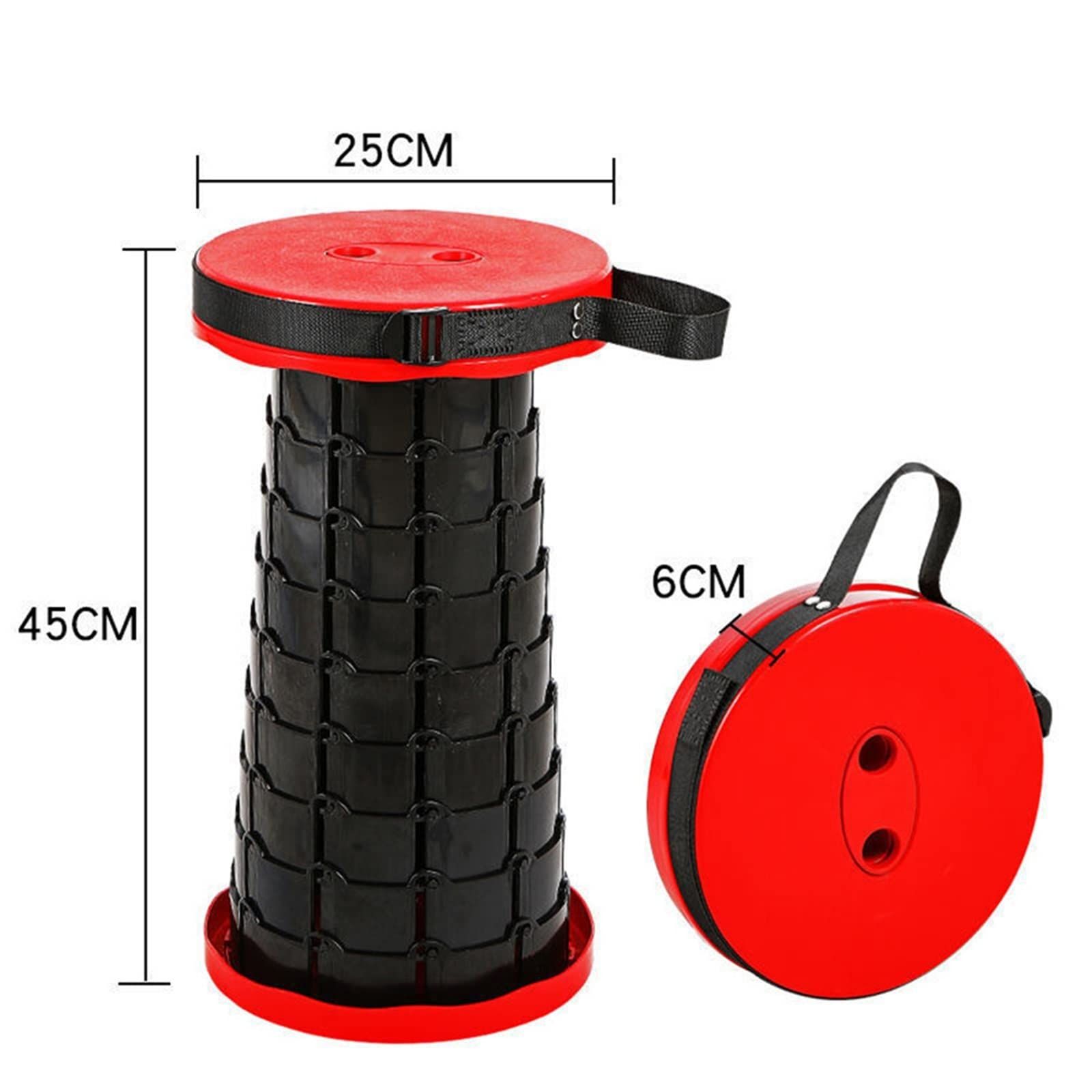 Folding Camping Stool, Collapsible Stool Portable Lightweight Retractable view 9