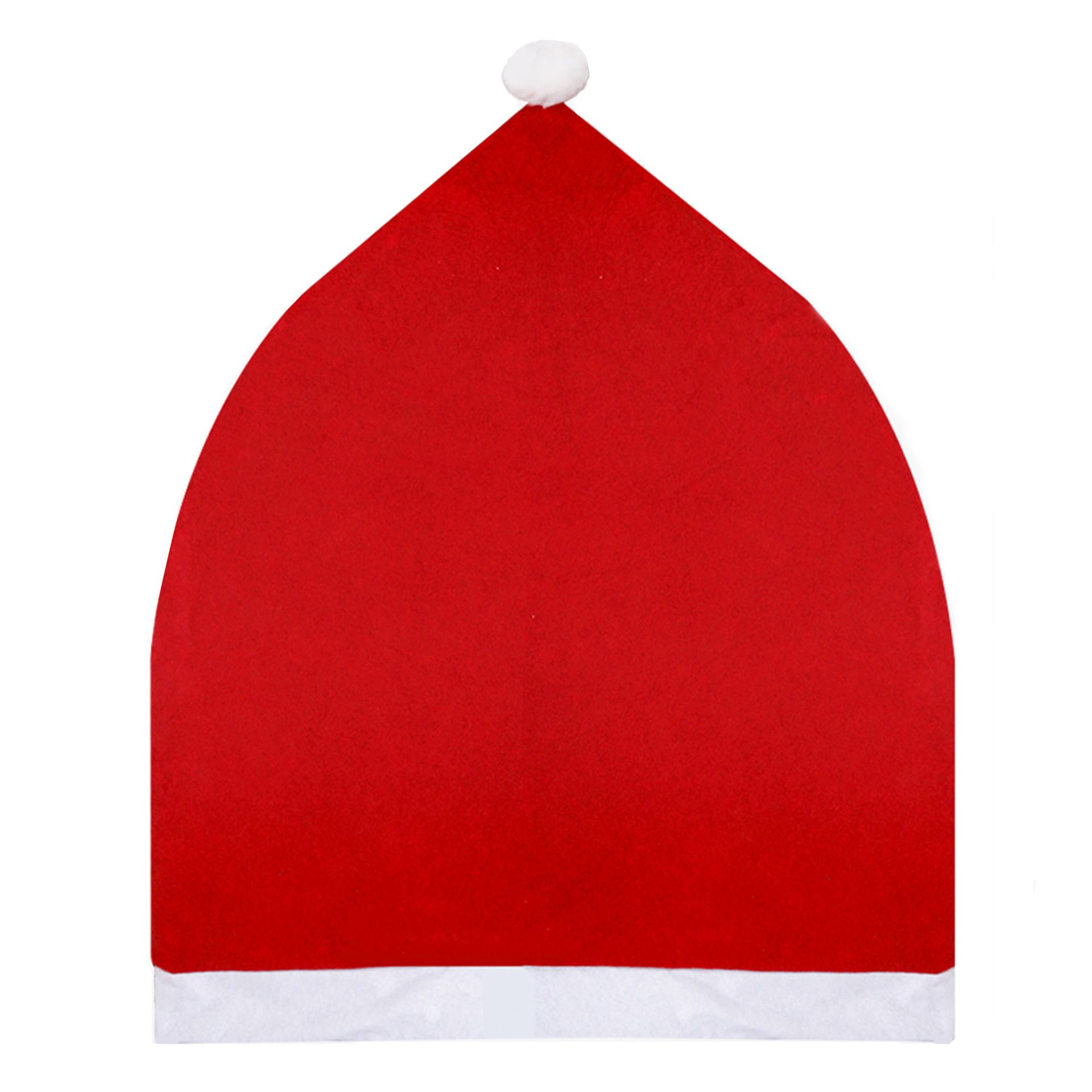 2 PCS Red Hat Dining Chair Slipcovers，Christmas Chair Back Covers Kitchen view 2
