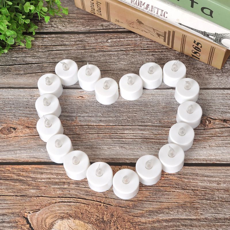 LED Tea Lights, 24 Pack Flickering Flameless Tea Lights,Battery Operated Tea view 6