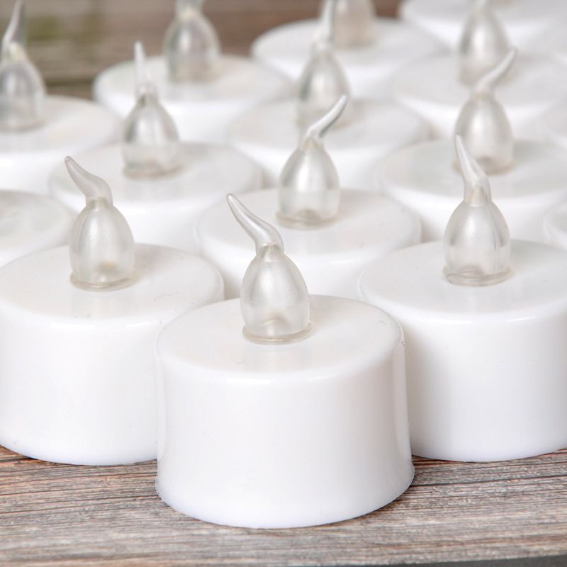 LED Tea Lights, 24 Pack Flickering Flameless Tea Lights,Battery Operated Tea view 8