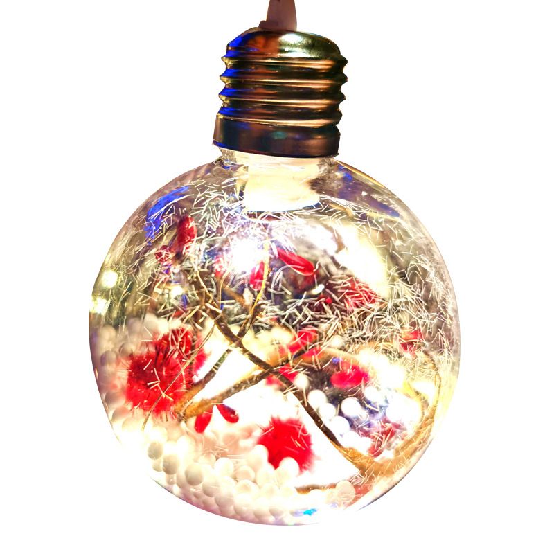 2 Pack Christmas Tree Balls ，Christmas Tree Decoration Ball，Warm Light view 2