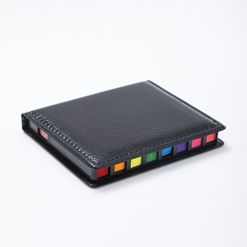 memo Notes Holder with Index tab Flags in Leather Like case view 7