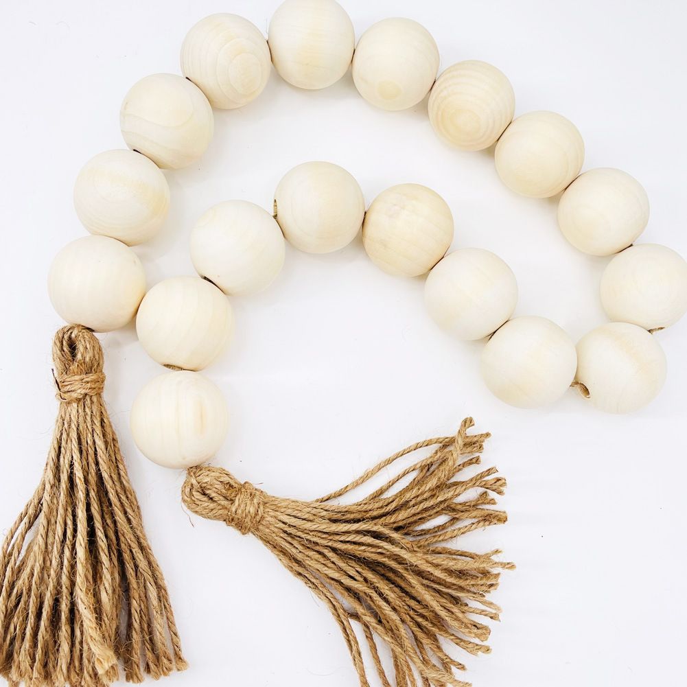 Wood Bead Garland with Diameter Wooden Beads view 2