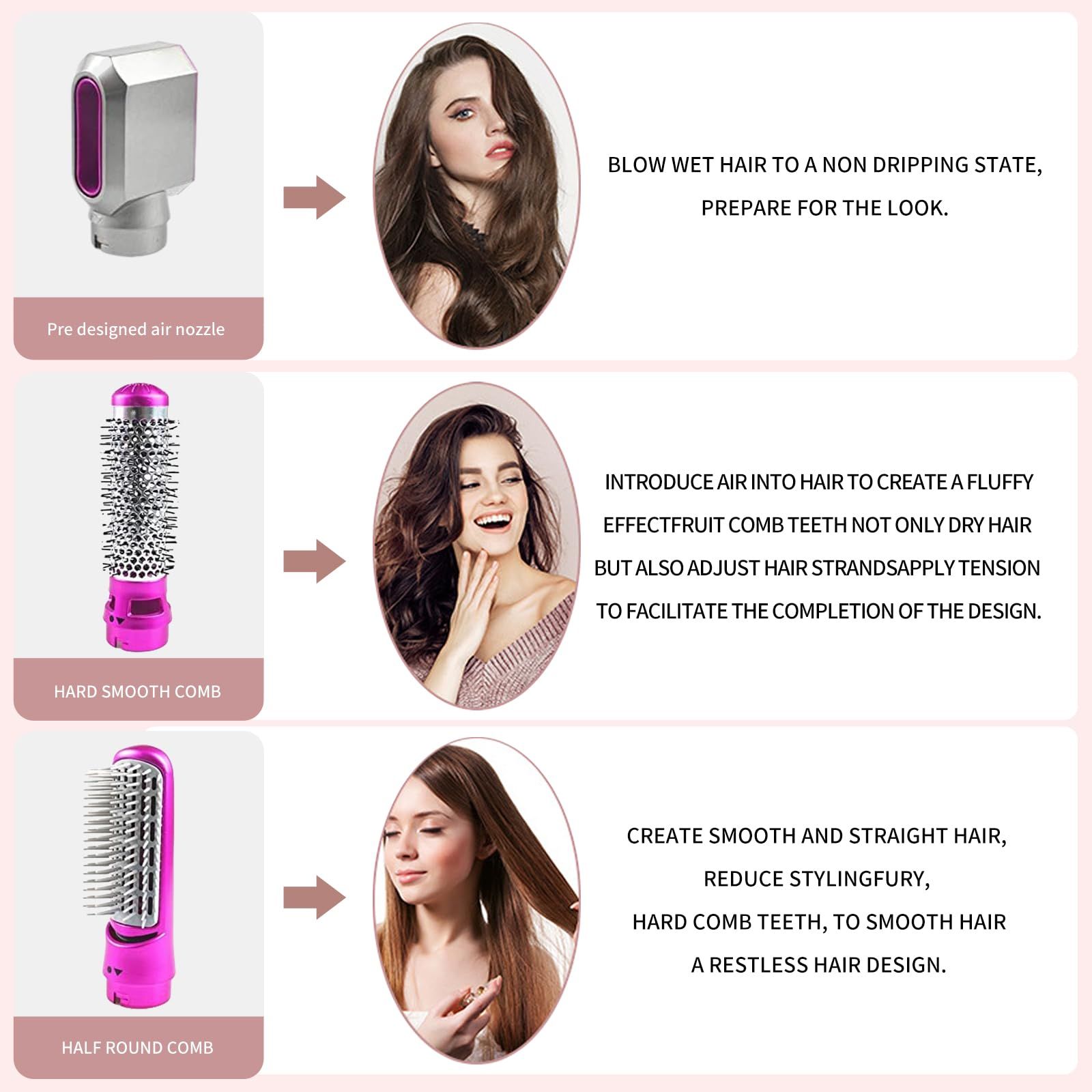 5 in 1 Hot Air Brush with Interchangeable Brush Head view 9