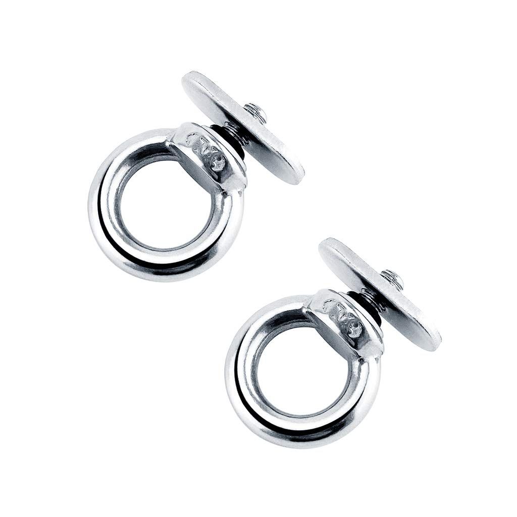 4 Pack Full 316 , Track Mount Tie Down Eyelet, Hold Bungee Cord or Ropes Up to view 2