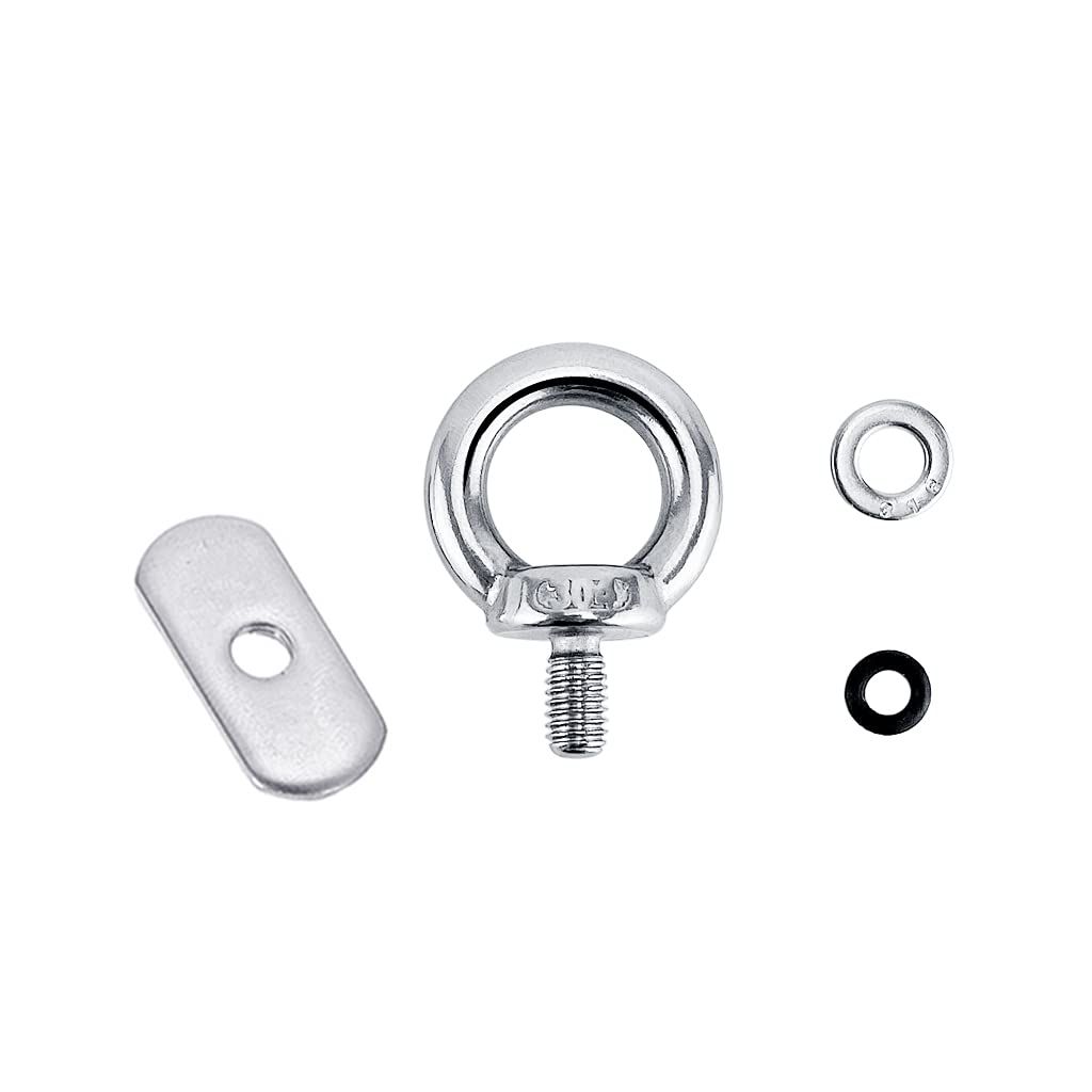 4 Pack Full 316 , Track Mount Tie Down Eyelet, Hold Bungee Cord or Ropes Up to view 5