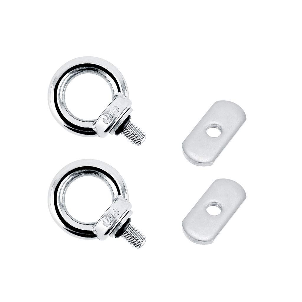 4 Pack Full 316 , Track Mount Tie Down Eyelet, Hold Bungee Cord or Ropes Up to view 7