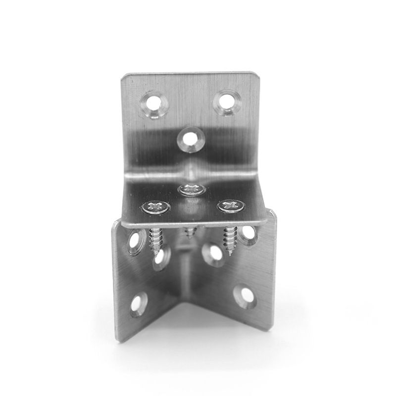 Stainless Steel 90 Degree Right Angle Brackets Fastener Corner Braces with view 2