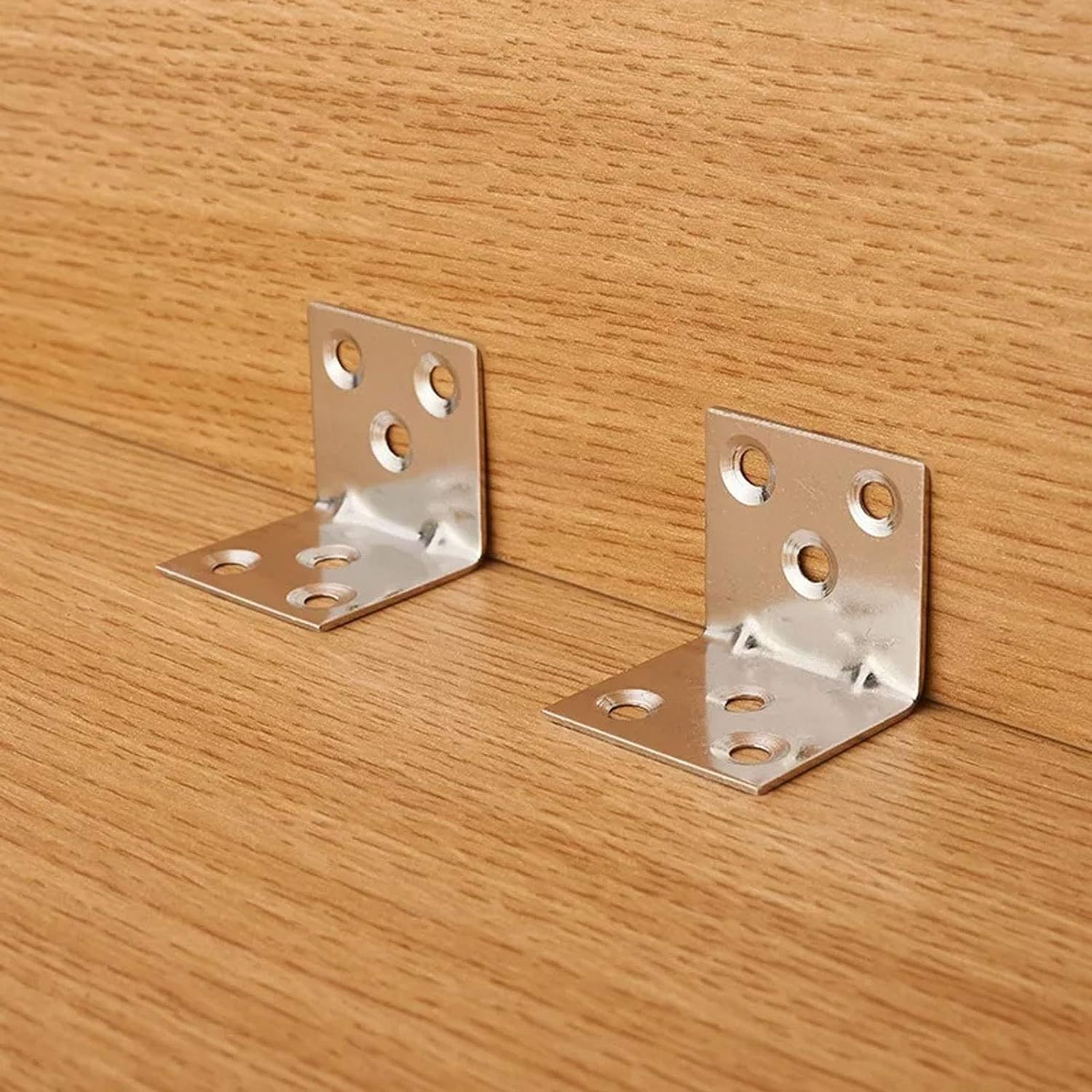 Stainless Steel 90 Degree Right Angle Brackets Fastener Corner Braces with view 10