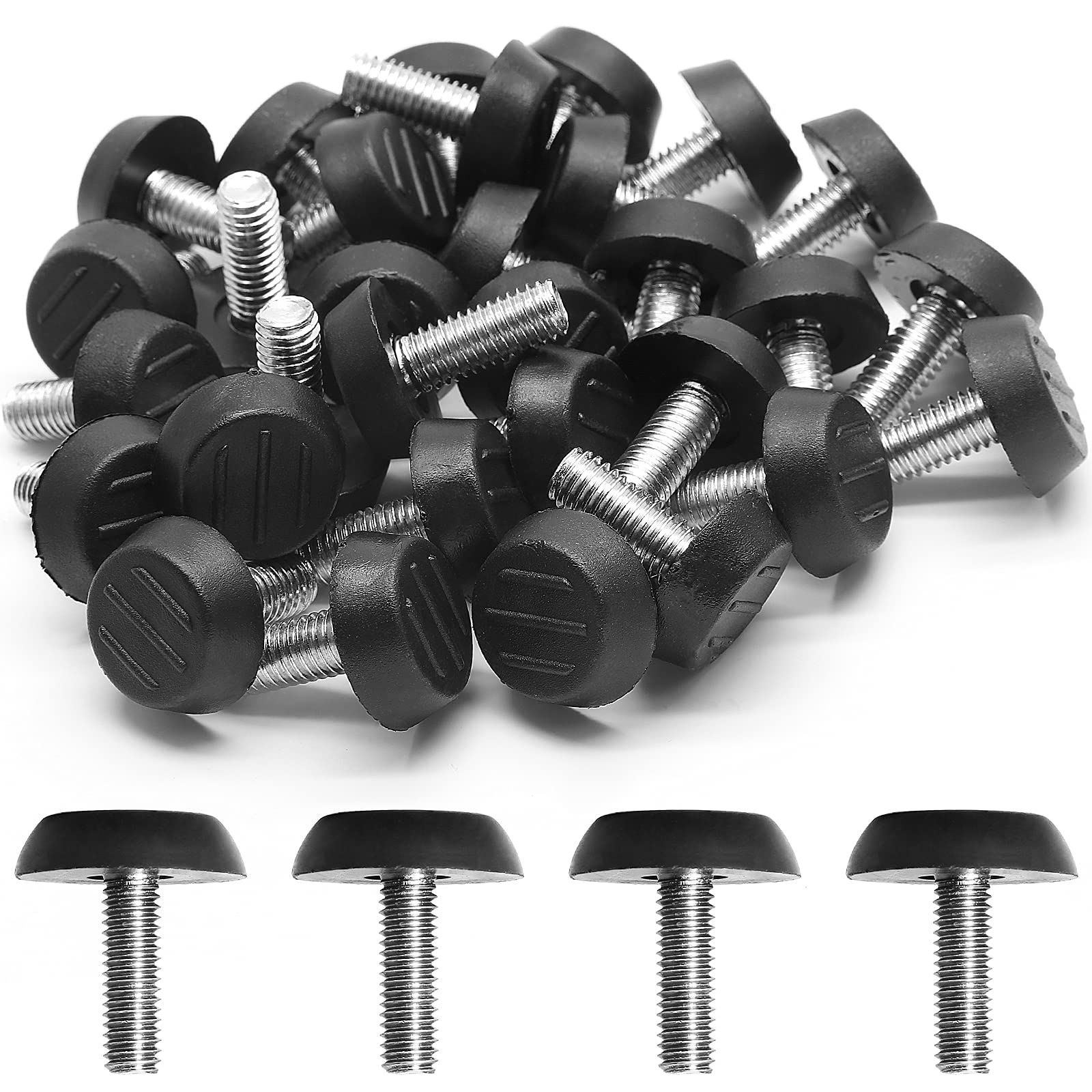 12 Pcs in Threaded Furniture Adjustable Levelers view 3