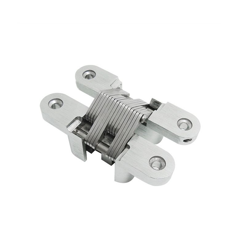 Zinc Alloy Hidden Hinge Invisible Folding Door Concealed Cross Hidden Hinges view 5