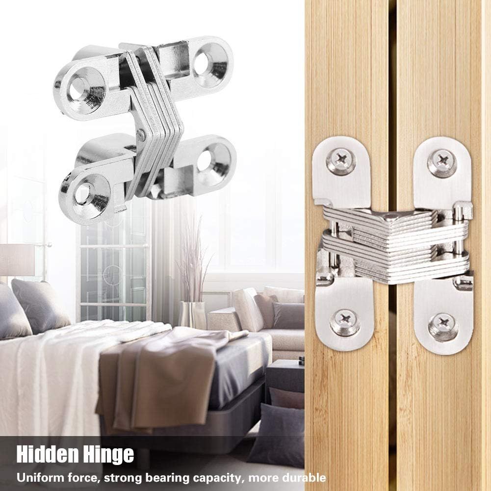 Zinc Alloy Hidden Hinge Invisible Folding Door Concealed Cross Hidden Hinges view 9