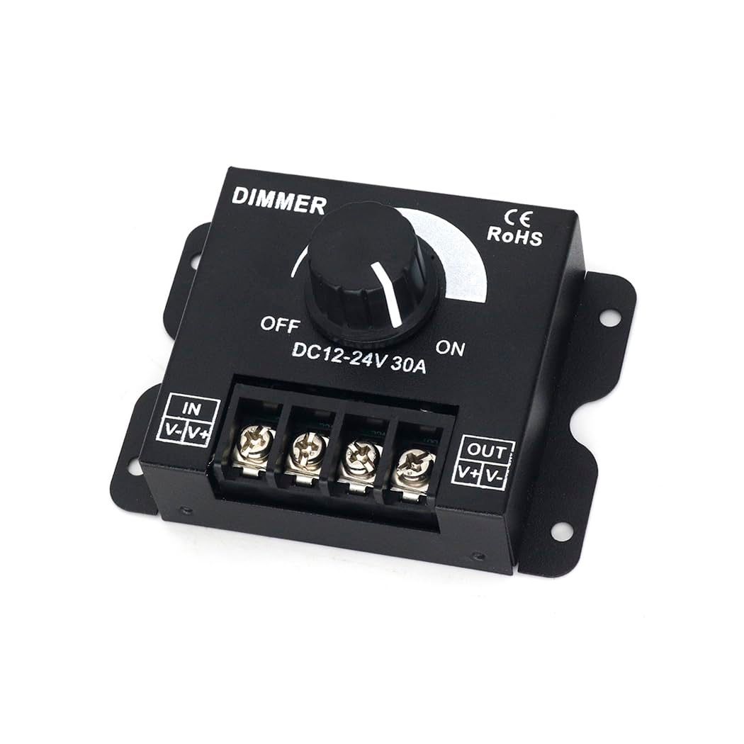 2pcs LED Dimmer Switch LED DimmerAdjustable Voltage Regulator LED Brightness view 6