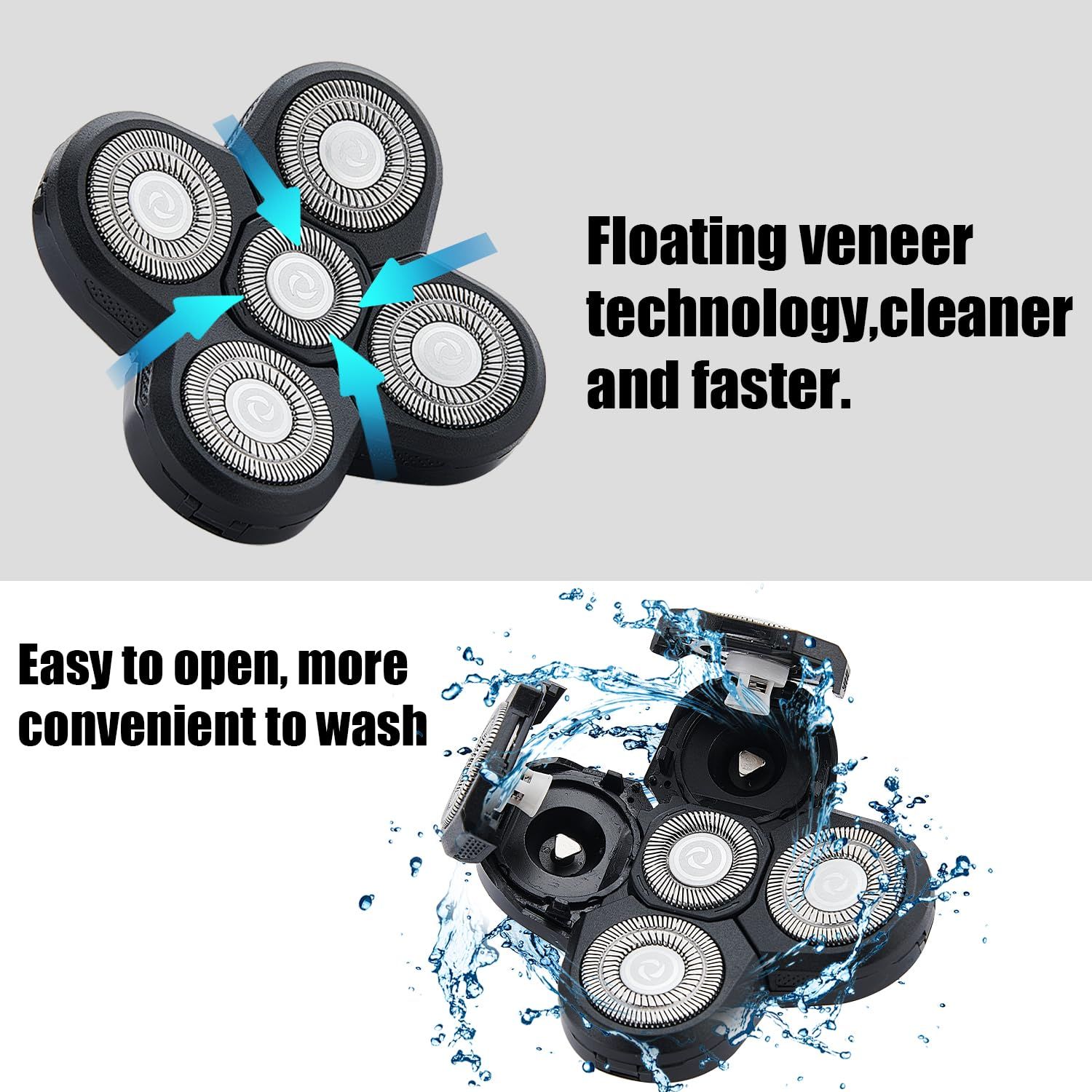 Shaver Replacement Blades for Head Shaver view 6
