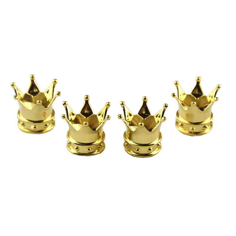 4 PCS Crown Tire Valve Stem Caps view 2