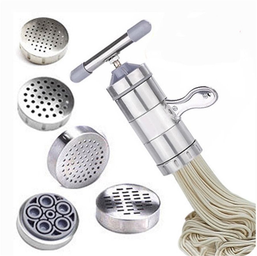 Manual Noodle Pasta Maker Spaghetti Kitchen Tool Stainless Steel Press Machine view 2