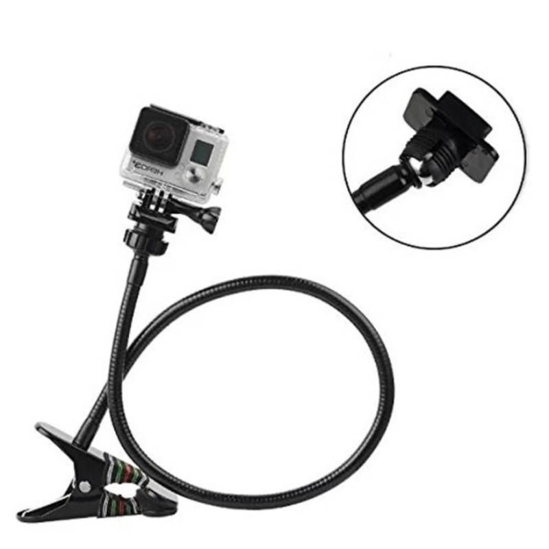 Flexible Gooseneck Clamp Mount for Action Webcam Mount - Flexible Desk Stand view 5