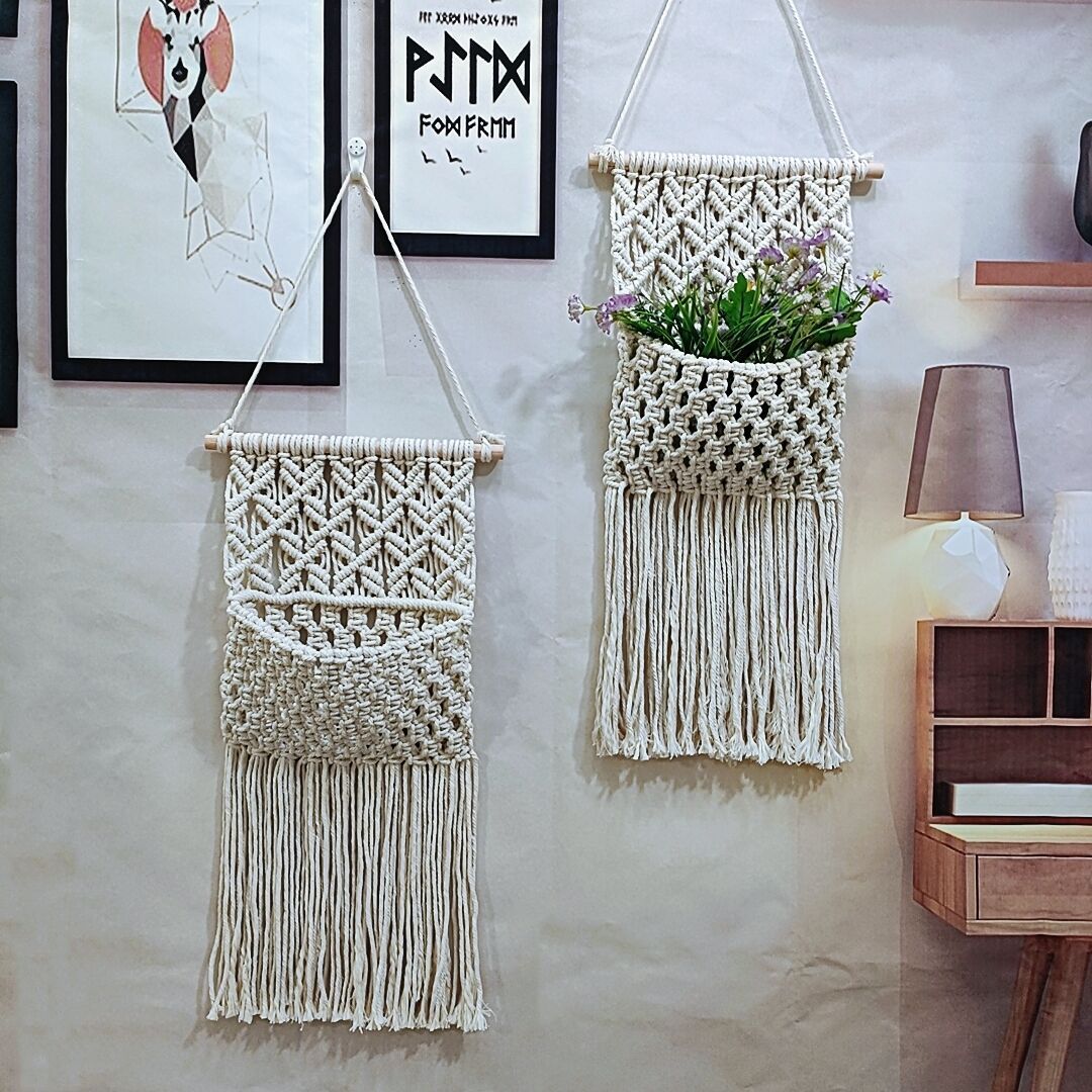 Storage Bag Wall Hanging for Living Room view 2