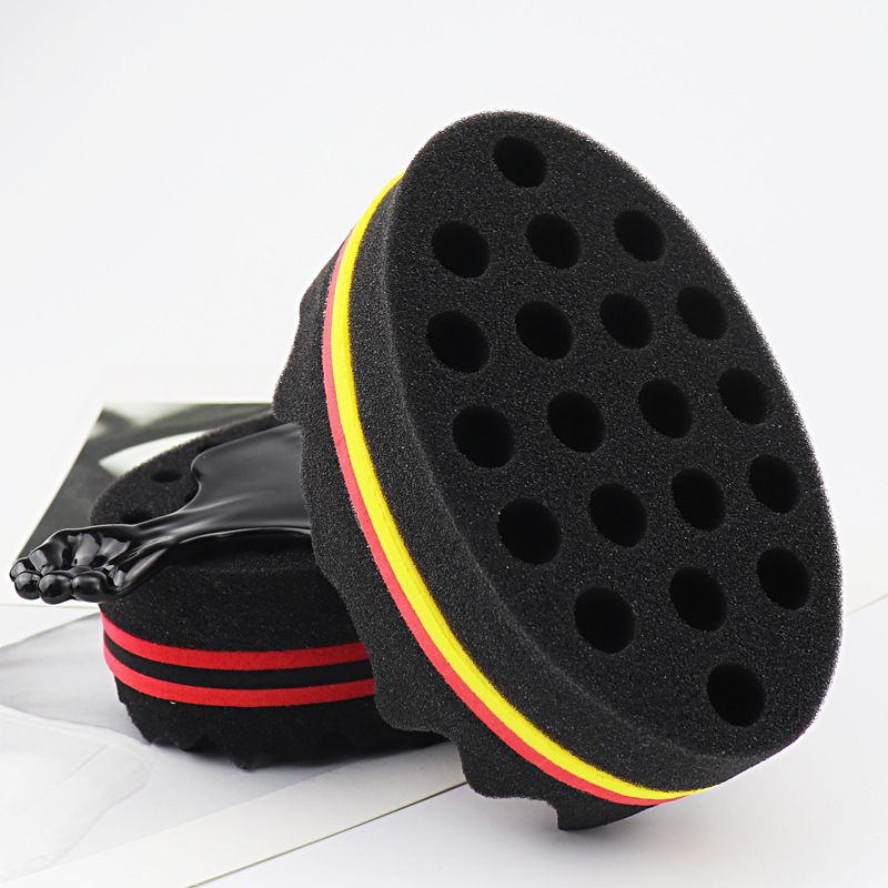2 Pcs Holes Hair Twist Sponge view 2