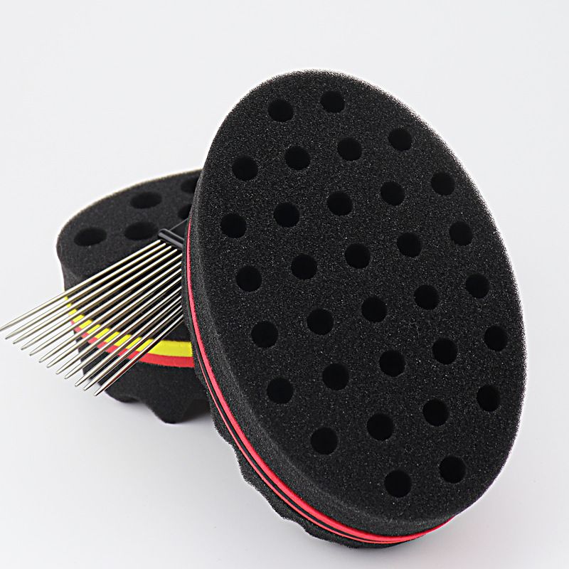 2 Pcs Holes Hair Twist Sponge view 4