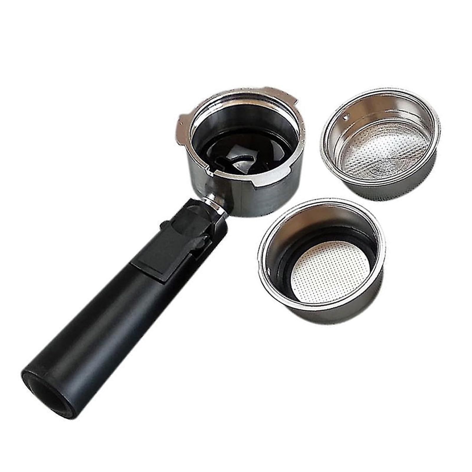 Stainless Steel 51 mm Bottomless Portafilter With Filter Basket Professional view 3