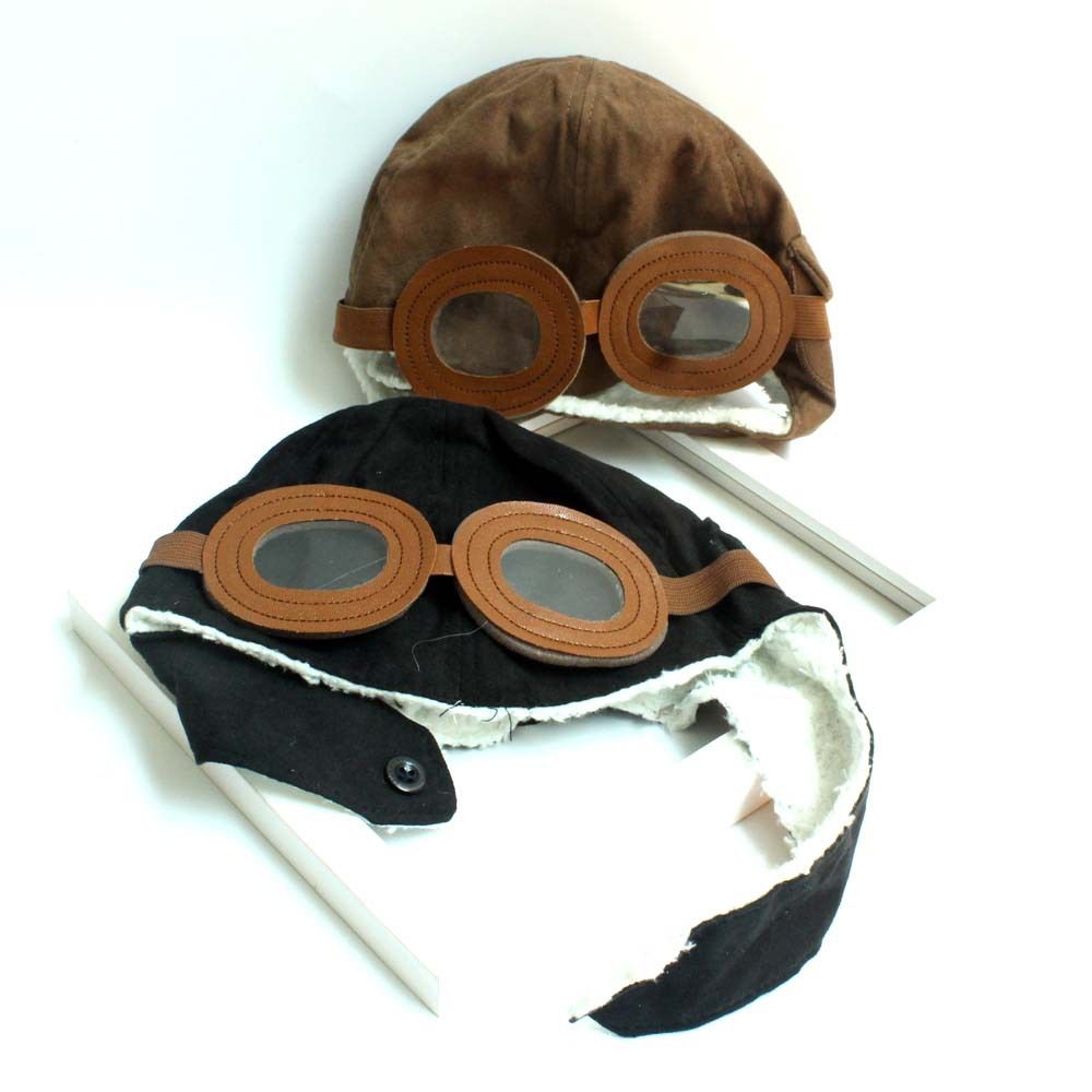 Unisex Baby Kids' Pilot Aviator Fleece Warm Hat Cap with Earmuffs Baby Pilot
