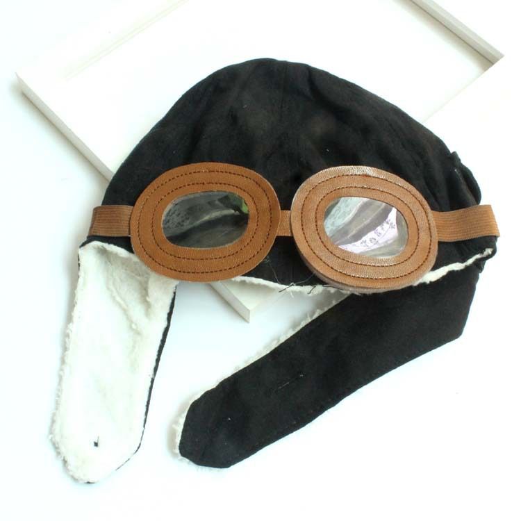 Unisex Baby Kids' Pilot Aviator Fleece Warm Hat Cap with Earmuffs Baby Pilot view 3