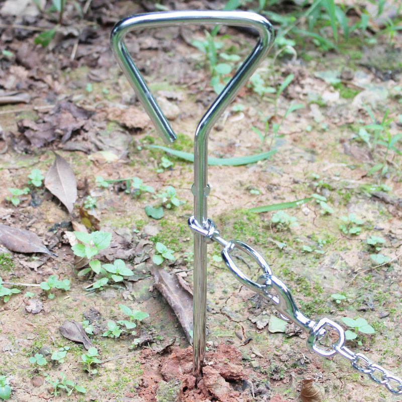 Dog Tie-Out Stak-Heavy Duty Dog Stakes for Outside view 2