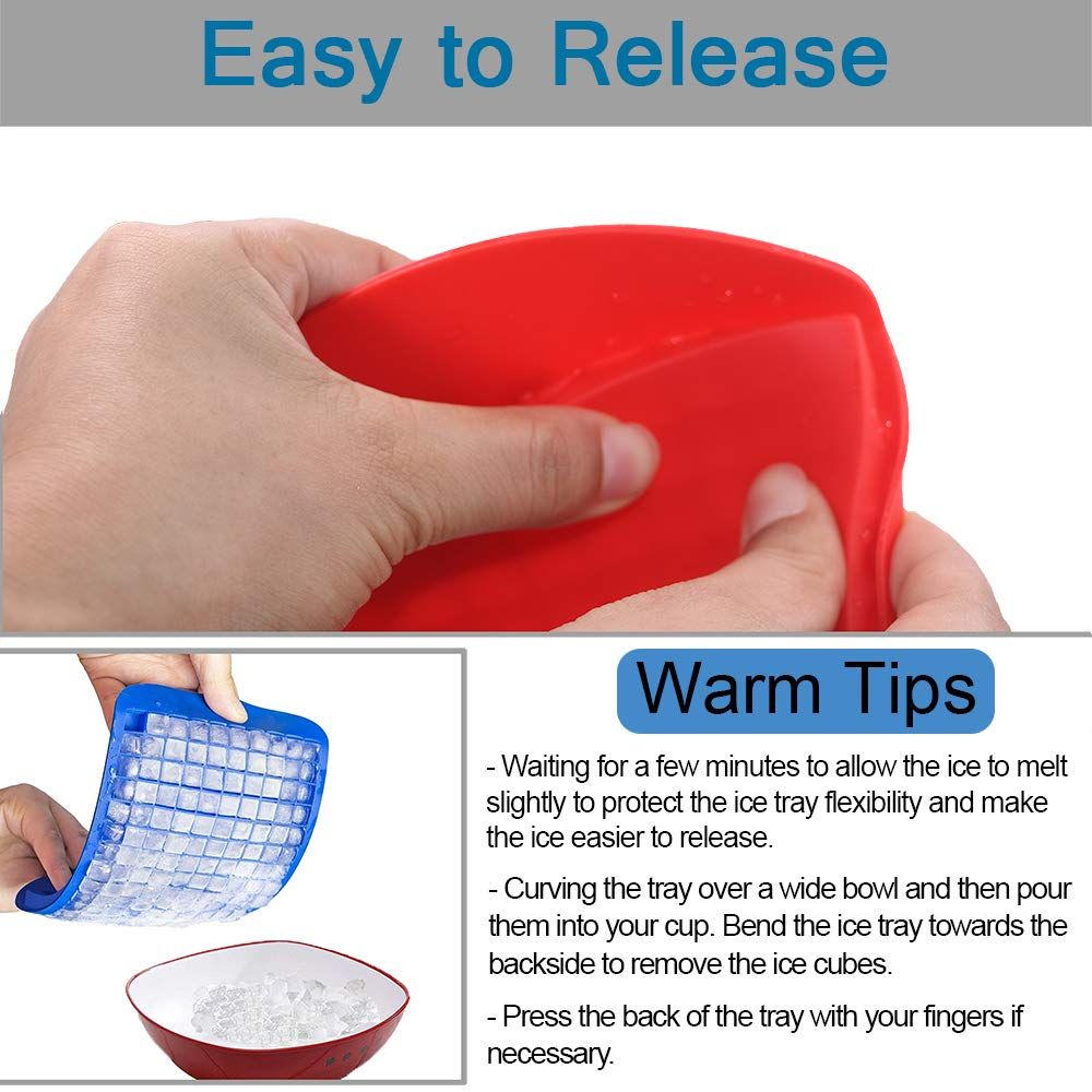 Silicone Mini Ice Cube Trays 2 Pack view 4