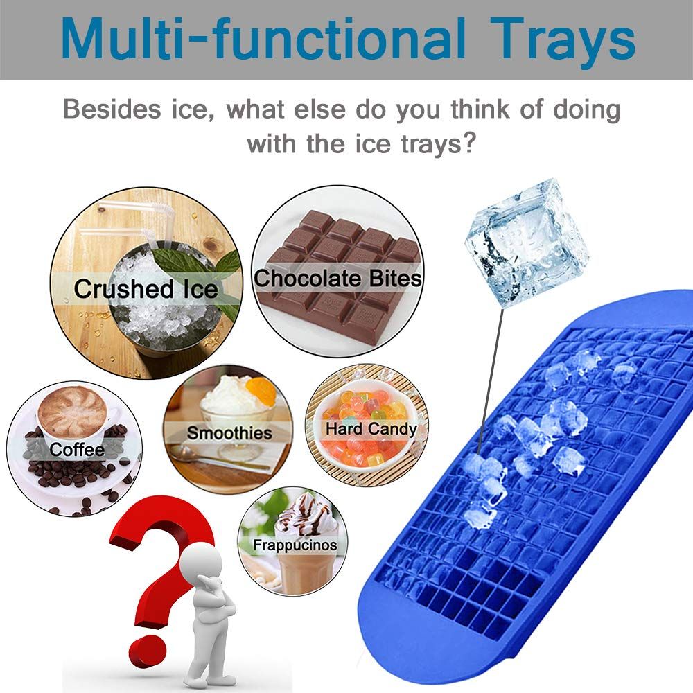 Silicone Mini Ice Cube Trays 2 Pack view 5