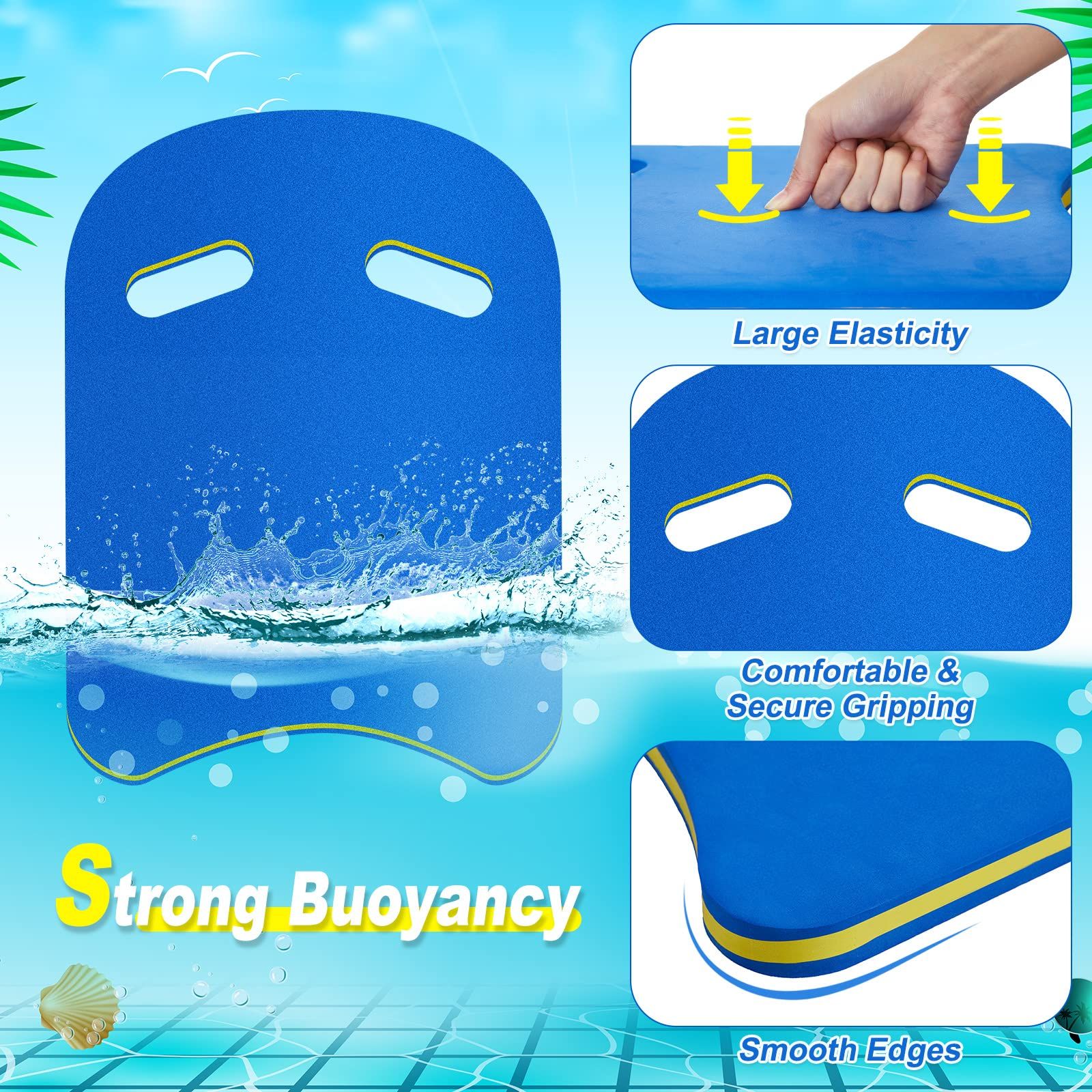 Safety Swimming Kickboard for Kid Adult Beginner Training Aid Pool Kick Board view 2