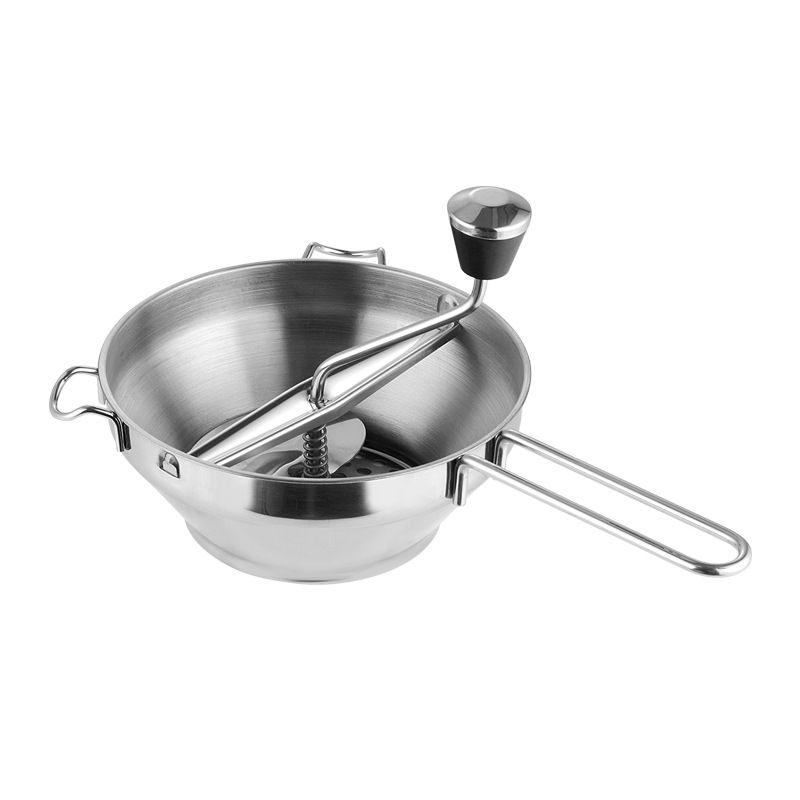Rotary Food Mill Potato Ricer with 3 Interchangeable Disks
