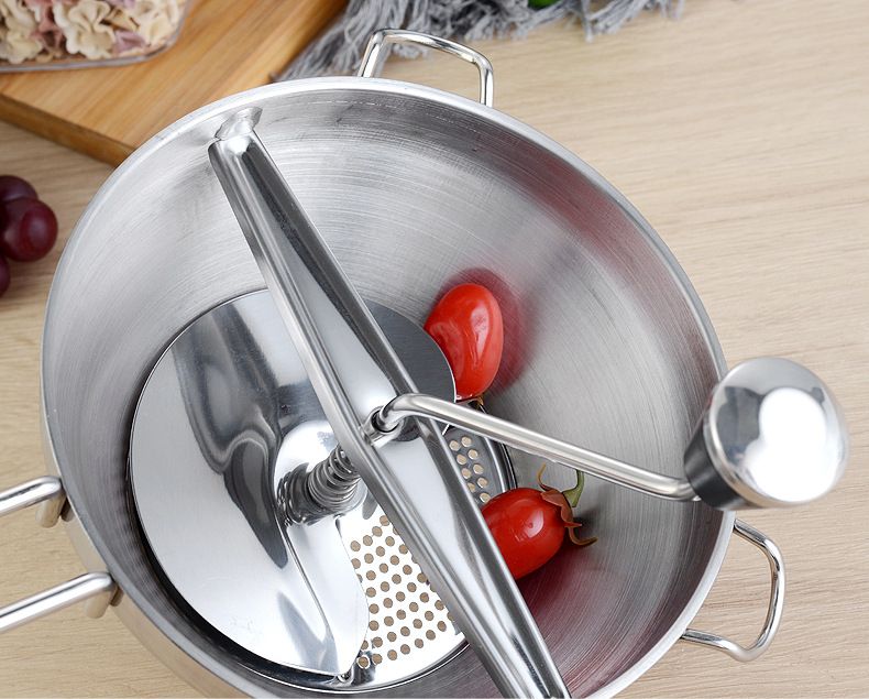 Rotary Food Mill Potato Ricer with 3 Interchangeable Disks view 3