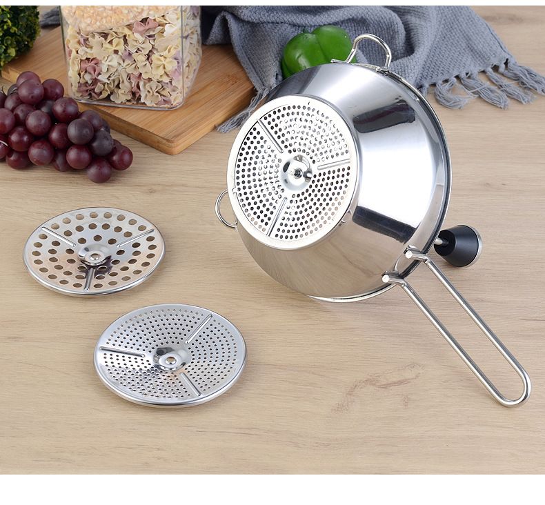 Rotary Food Mill Potato Ricer with 3 Interchangeable Disks view 4